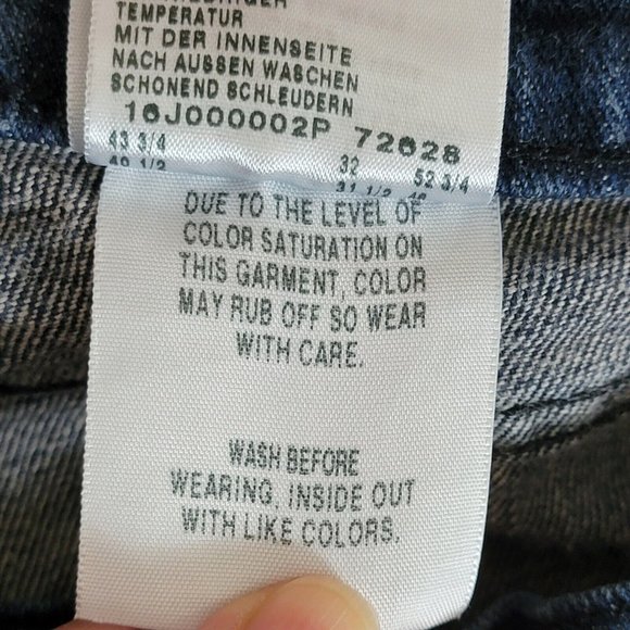 Nautica Jeans Mens 38x30* Blue Dark Wash Relaxed Straight Fit Distressed - Picture 16 of 16